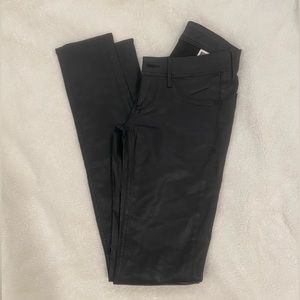 Black Faux Leather Pants